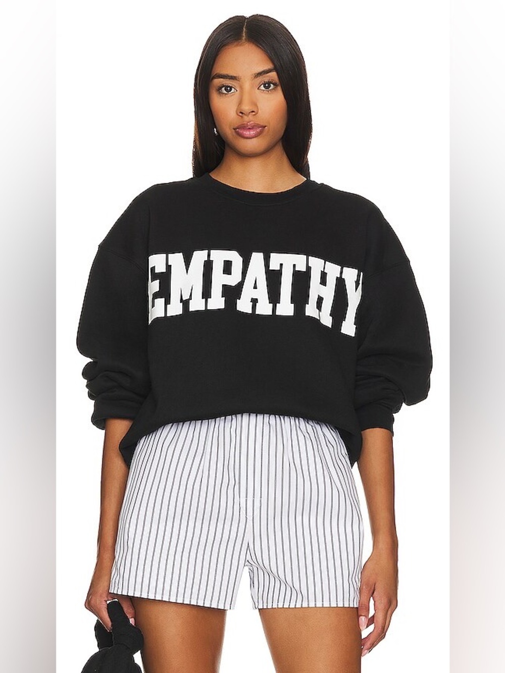 The Mayfair Group Empathy Always Crewneck in Black